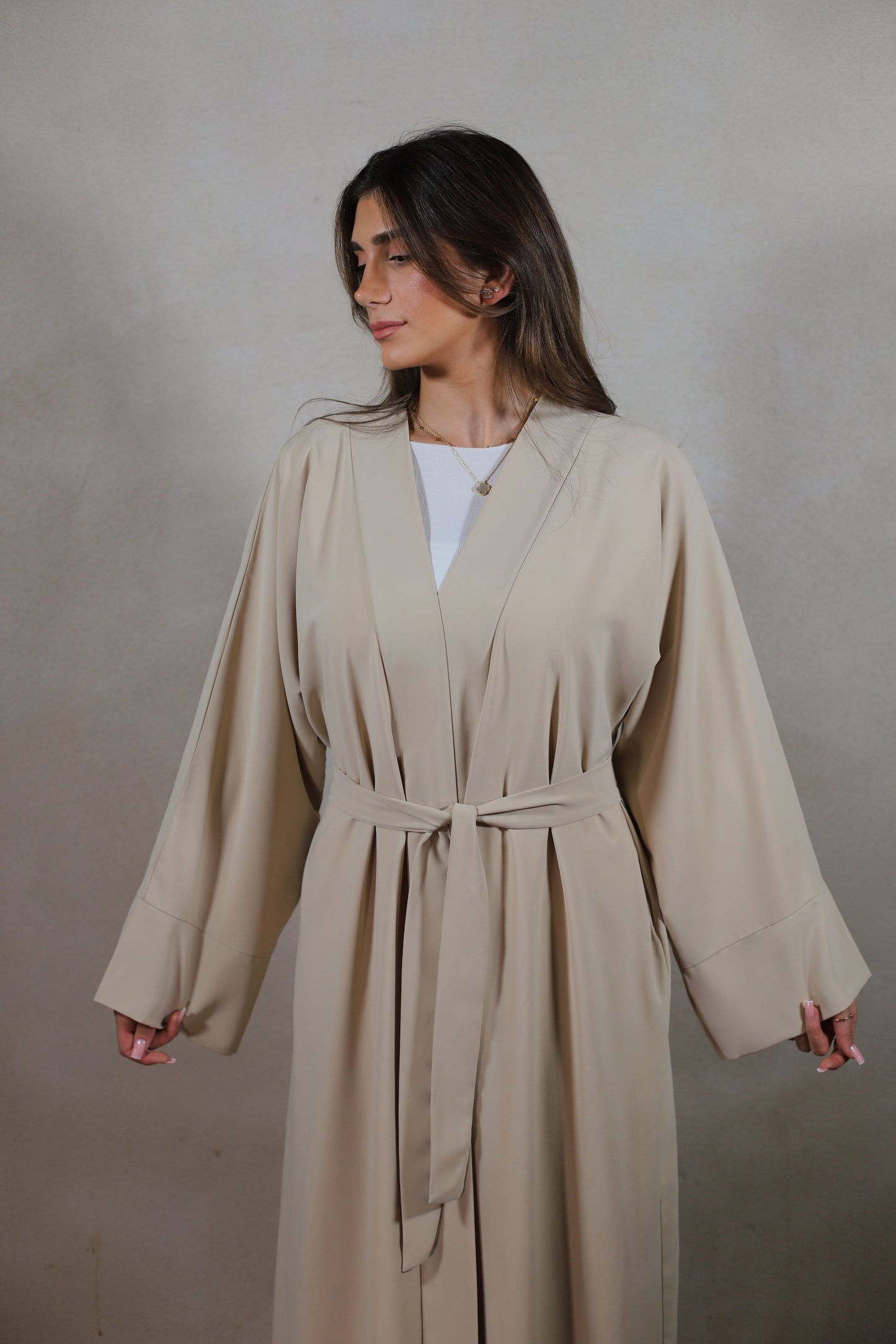 Abaya Kimono - Latte