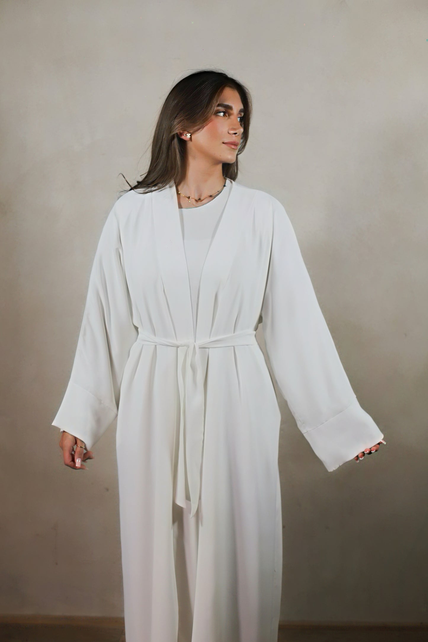 Abaya Kimono Ultra Light - Weiss