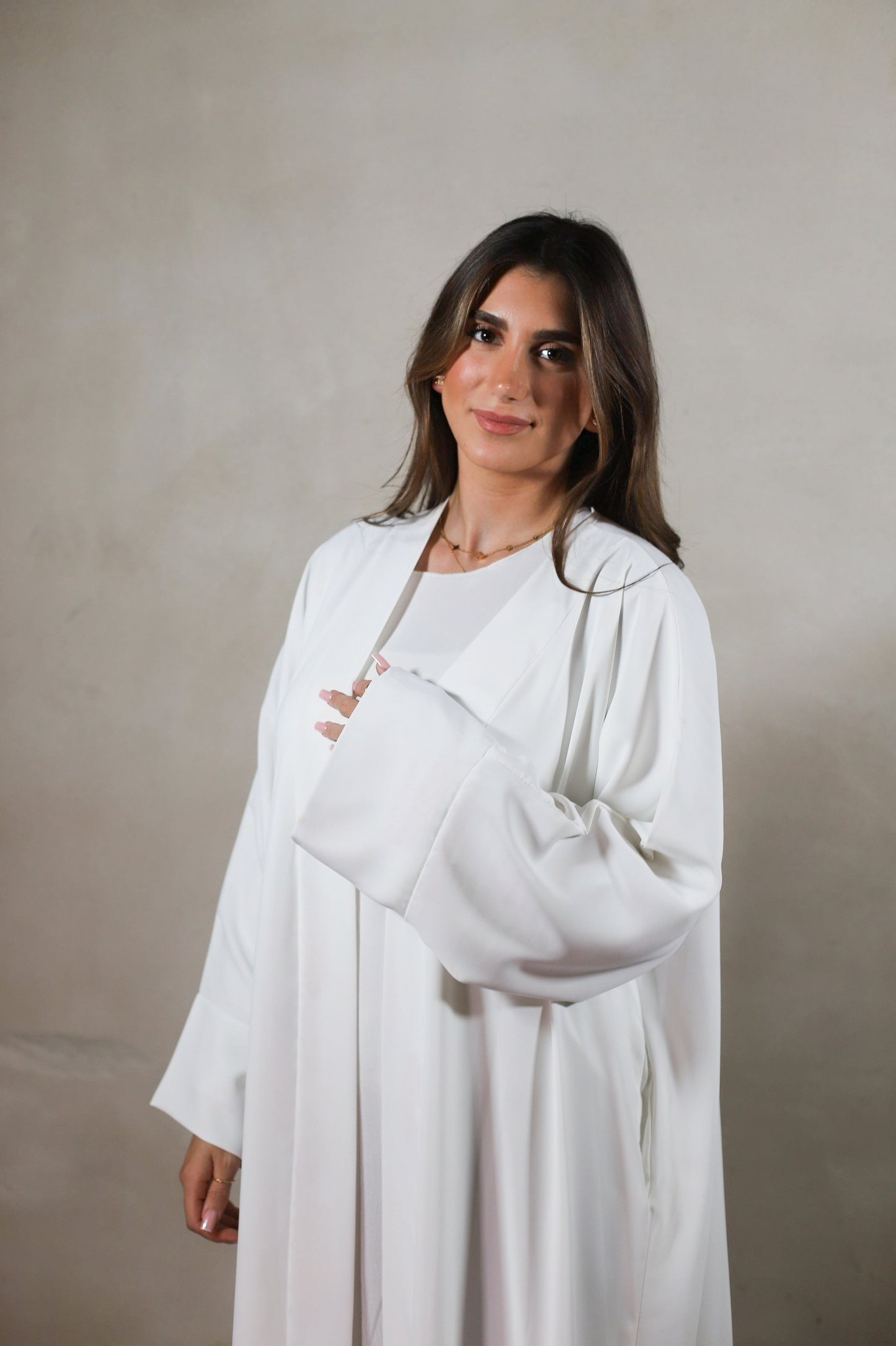 Abaya Kimono Ultra Light - Weiss